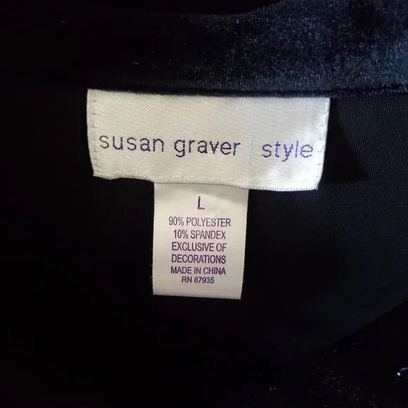 ***SUSAN GRAVER VELVET JACKET*** - Picture 3 of 3